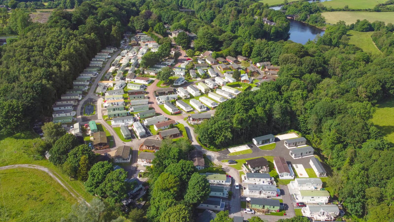 Crook O'Lune Holiday Park Lancashire near Caton Ariel Photo